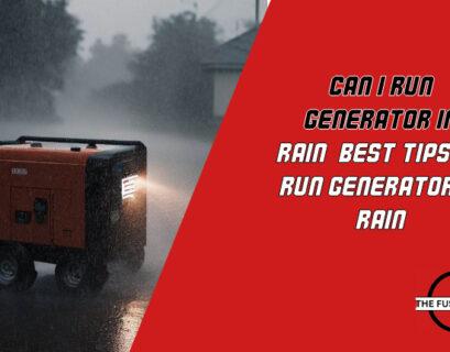 Tips for Using a Generator When It's Raining