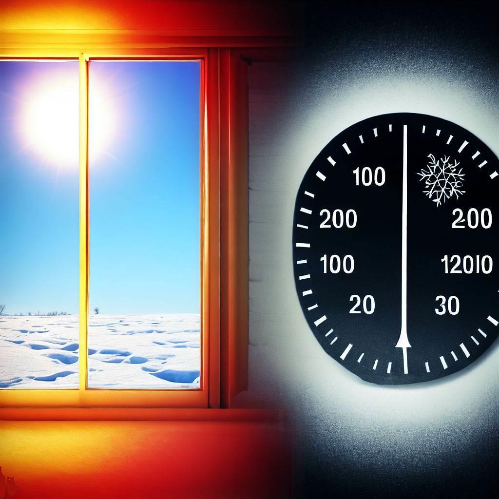 Outdoor and indoor temperatures 