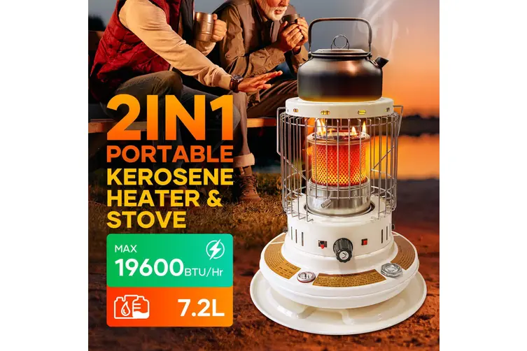 2 in 1 Kerosene Heater & Stove,